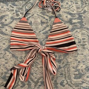 Striped Acacia swimwear top